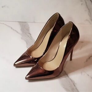 Aldo Shinny Bronze/Brown High heel Pointy 
Stilettos /Pump Shoe 

Size 11